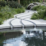 Wasser-Bänder. stilisiertes Flussdelta