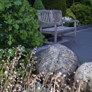Kleine Garten mit pflegeleichter Bepflanzung