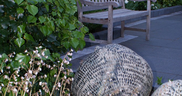 Kleine Garten mit pflegeleichter Bepflanzung