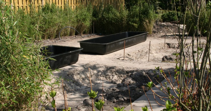 lange GFK-Becken für einen formalen Garten in Uelzen und Lüneburg